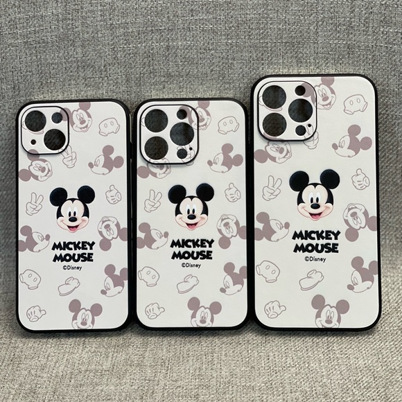Mickey Mouse Leather Embossed Case in White Color - Picture 5 of 11